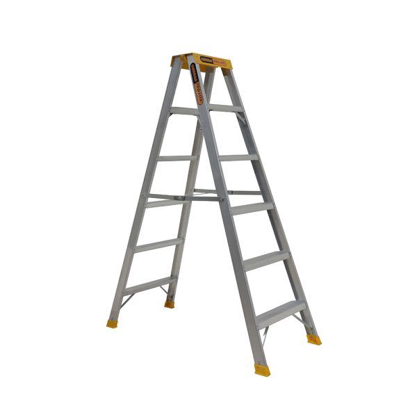 Pro-Lite Aluminium Double sided A-frame ladder 6 Step (1.74m)   150kg Industrial