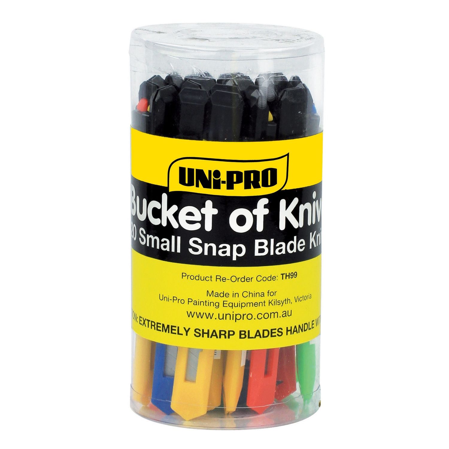 UNi-PRO Bucket of Small Snap Blade Knives 20 Pack
