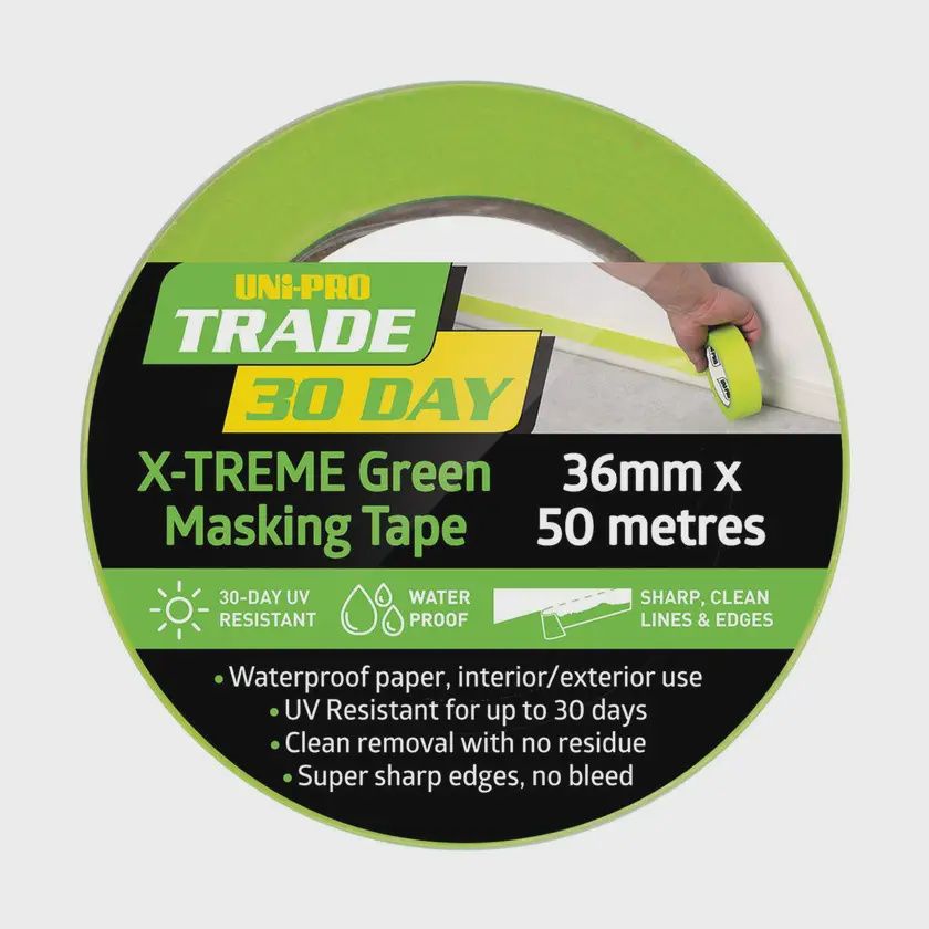 Trade 30-Day X-TREME Green Masking Tape 36 x 50mt