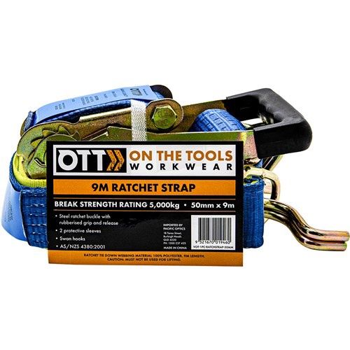 OTT 1PC Ratchet Strap 50mm x 9m