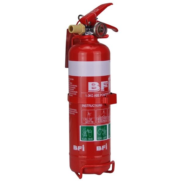 FIRE EXTINGUISHER 1KG ABE METAL BRACKET