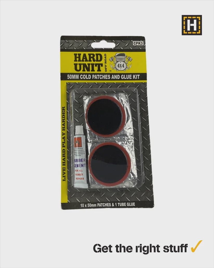 50mm Cold Patches and Glue Kit