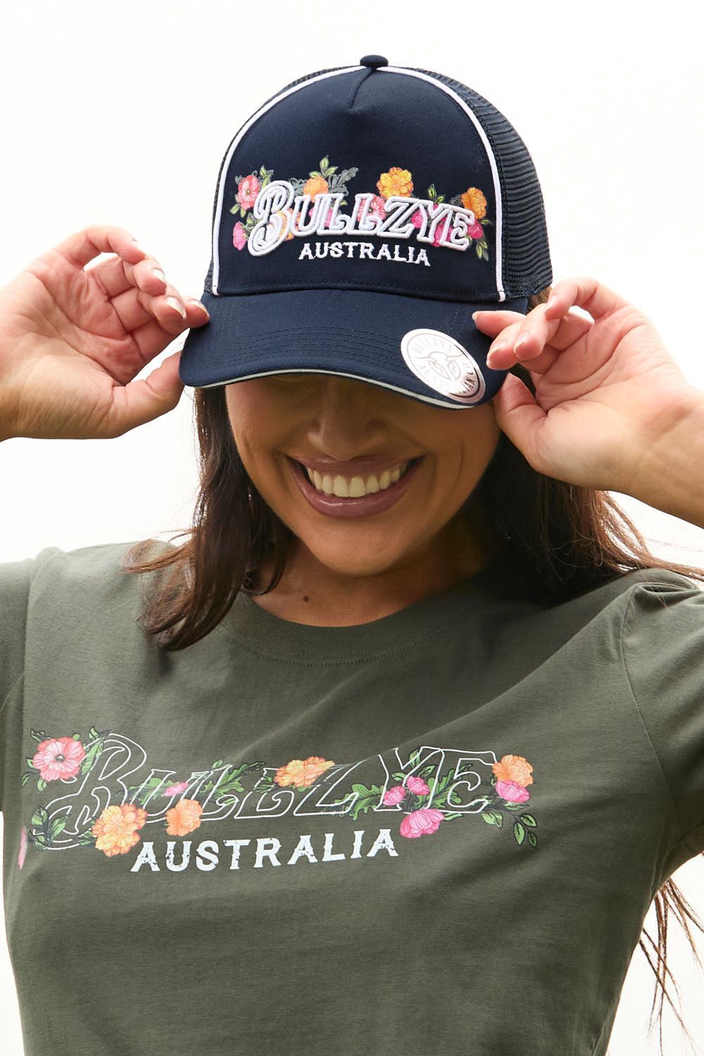 Flora HP Trucker Cap - Navy