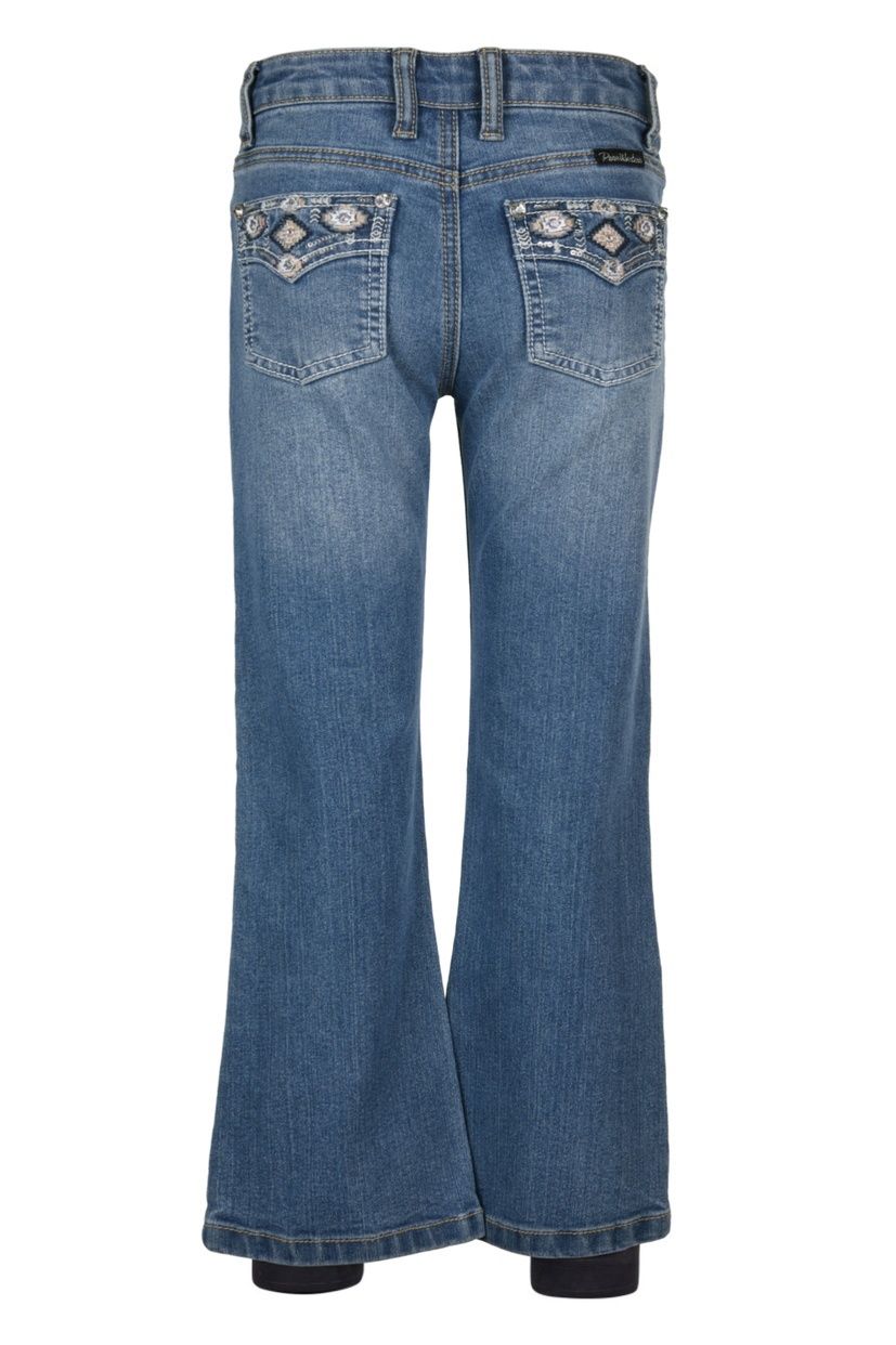 Girls Gia Boot Cut Jean - Retro Blue, size: 6