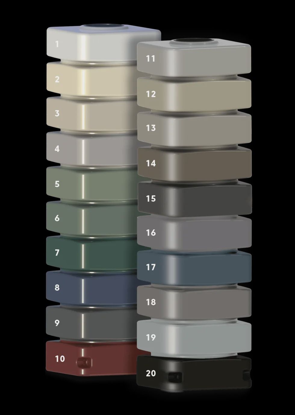 Do Not Use Maxiplas Round Tank 22500L Merino/Paperbark