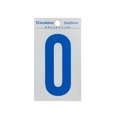 Numeral Self Adhesive &amp; Reflective / Number 0