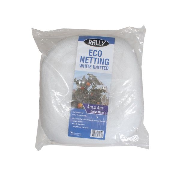 Eco Netting - 4M x 4M, White (5mm Hole)