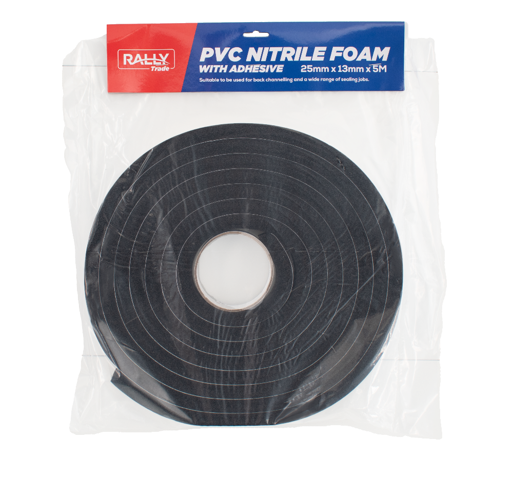 PVC Nitrile  Foam  25mmx13x5mt with Adhesive