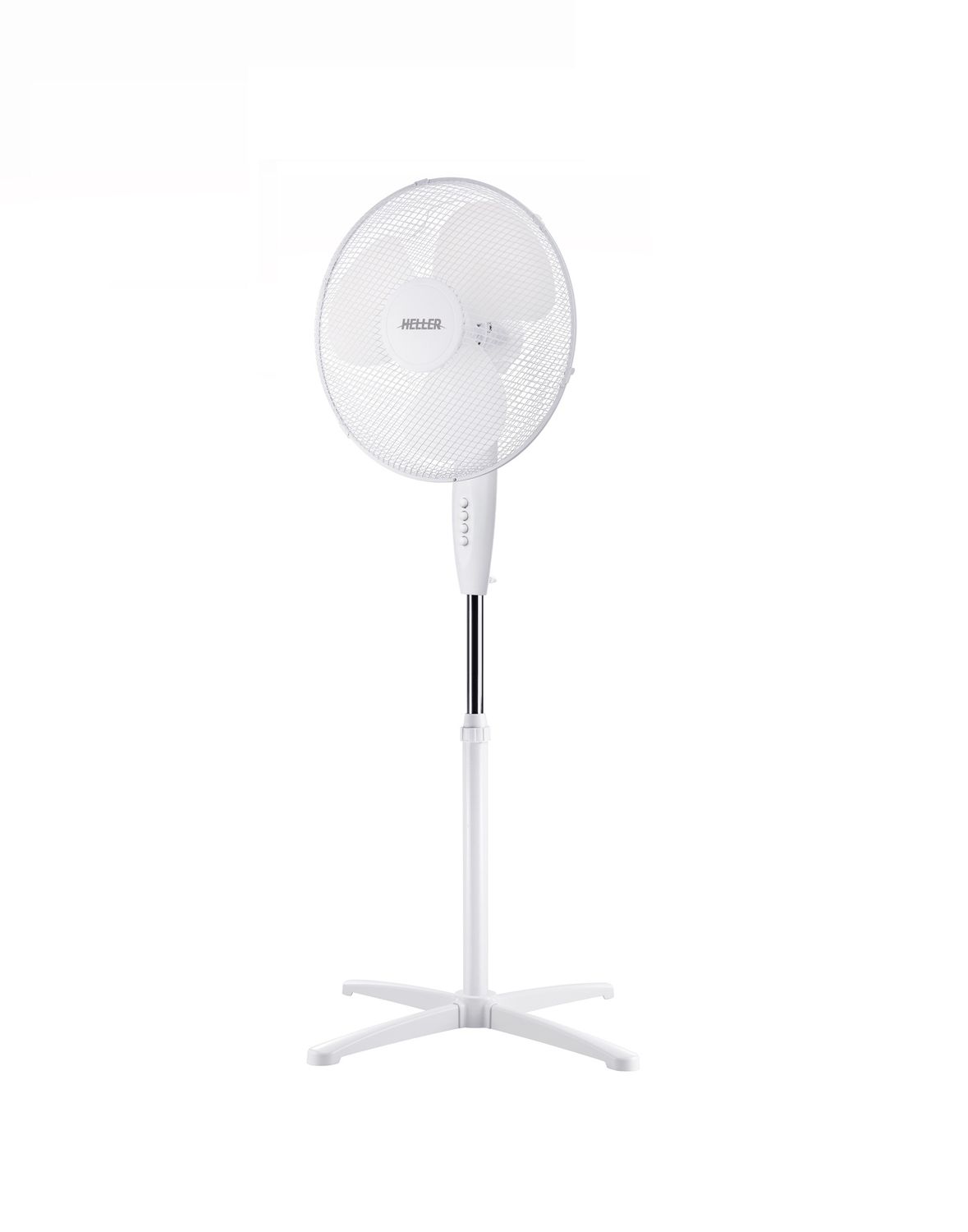 Heller 40cm White Pedestal Fan