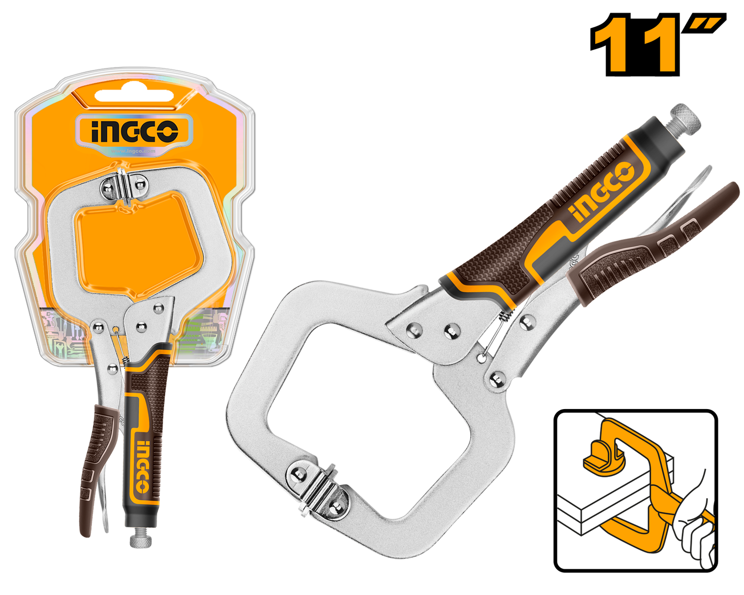 INGCO 280mm c-clamp locking pliers