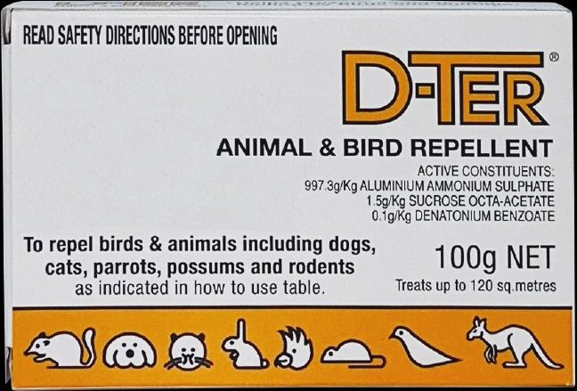 D-TER ANIMAL &amp; BIRD REPELLENT 100gm