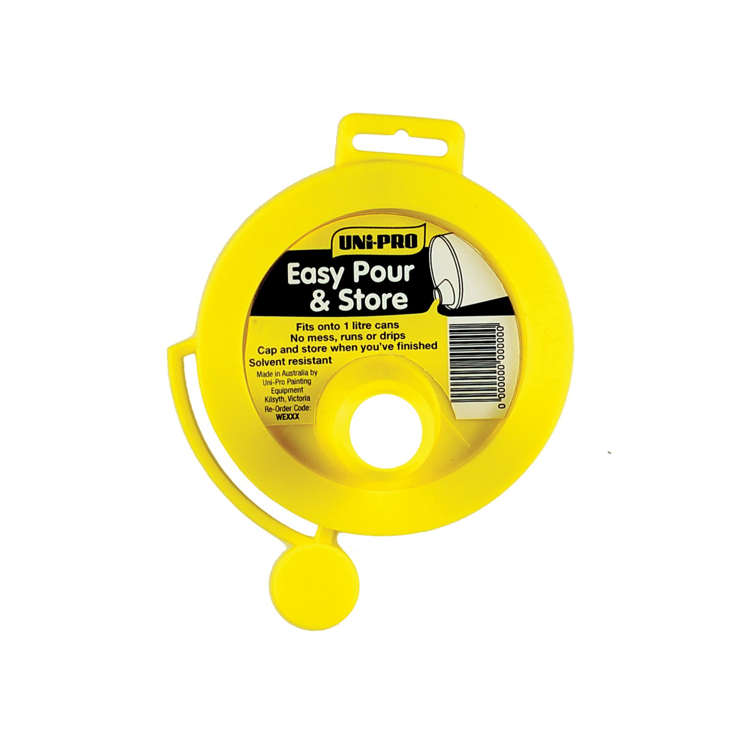 No Drip Yellow Paint Pourers With Cap Seal Range