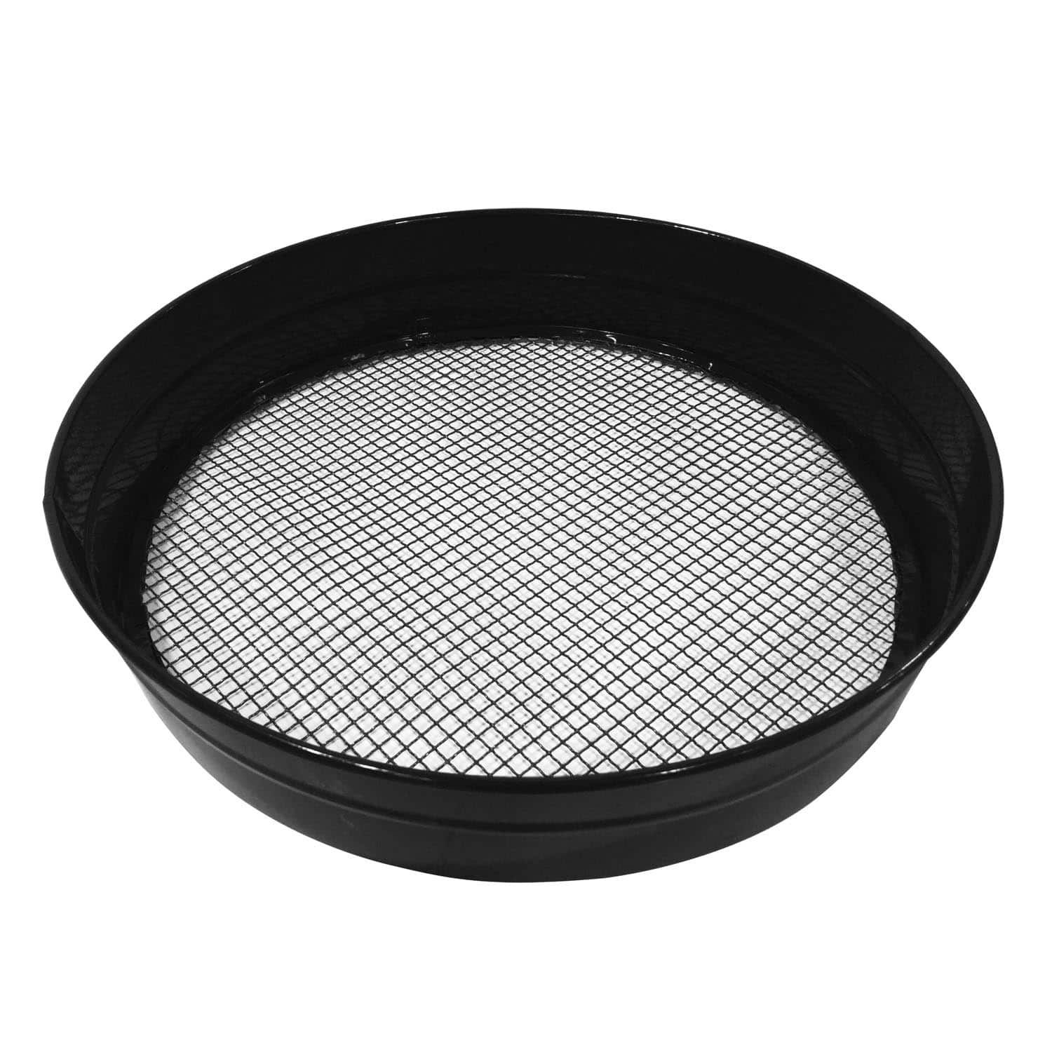 Garden Sieve - Metal 36cm - Black