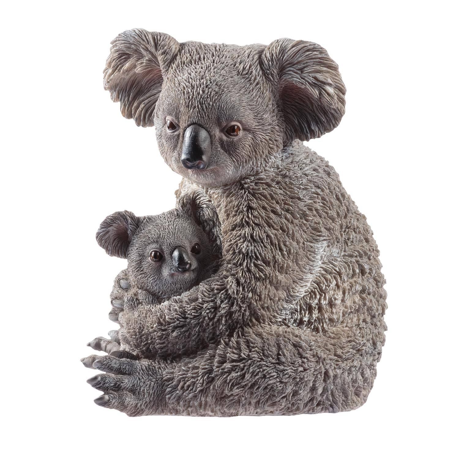 Figurine- Koala and Joey Cuddling