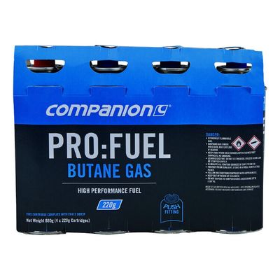 Butane Gas Cannister 220G 4 Pack