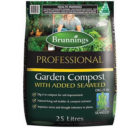 Brunnings Compost with seaweed  25lt