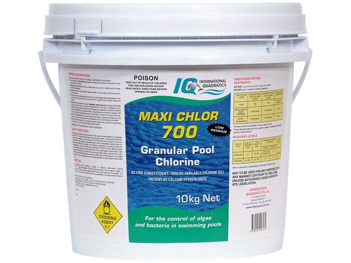 Maxi Chlor 700 Granular Pool Chlorine 10kg