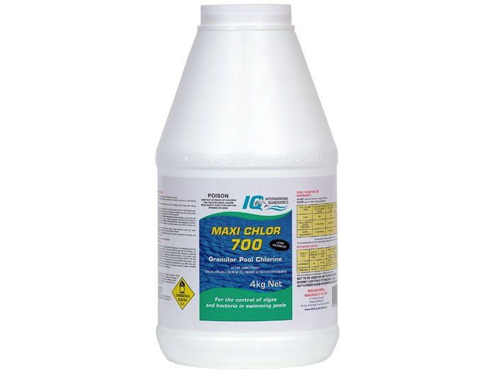 Maxi Chlor 700 Granular Pool Chlorine 4kg