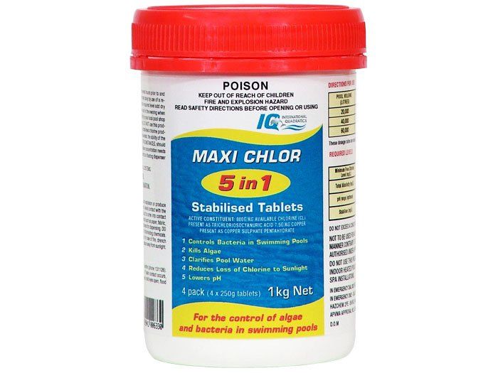 Maxi Chlor 5-in1 Stabilised Tablets 1lg