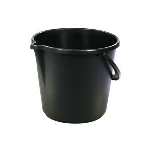 Bucket with Handle - Black 9lt (Heavy Duty)