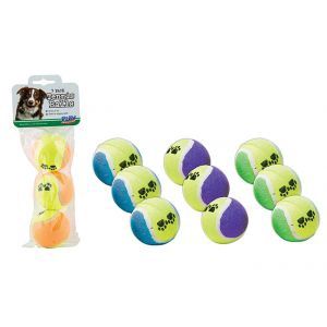 Pet Tennis Ball 6cm 3pk