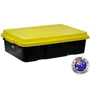 Plastic Underbed Storage Tub/(Heavy Duty) 36 Litre Black