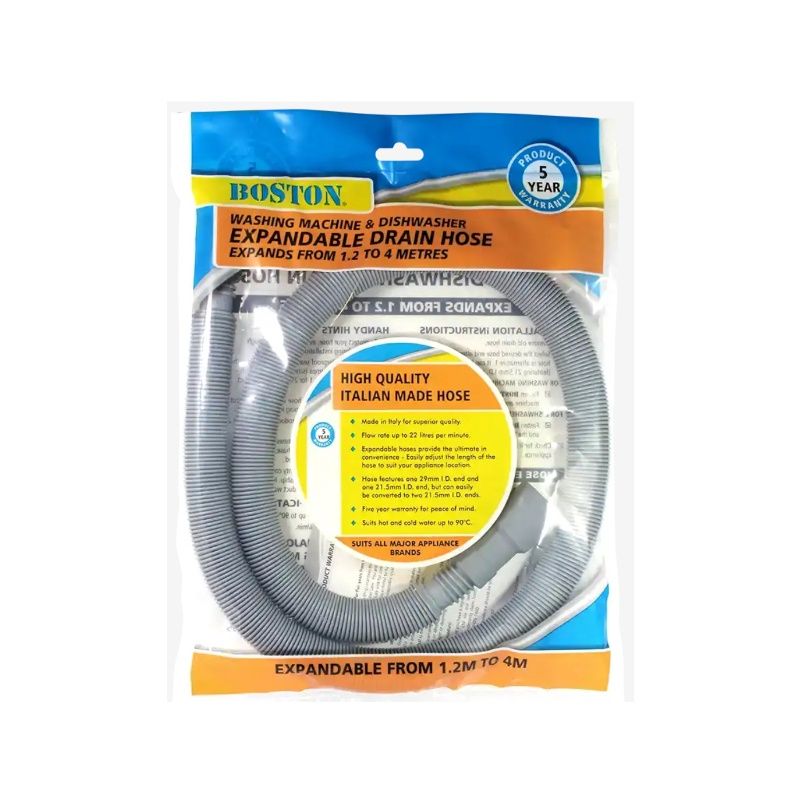 Washing Machine Corrugated Drain Outlet Hose 2m
