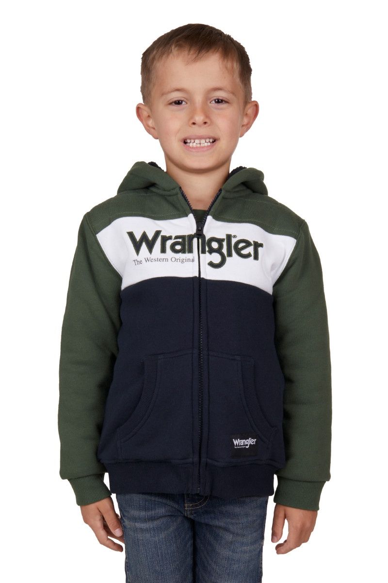 Boys Elliot Zip Up Hoodie - Cypress/Navy