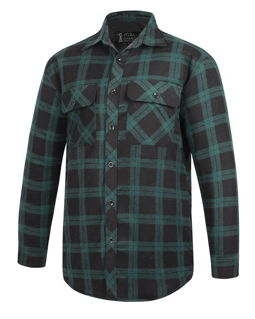 Open Front Flannelette Men's Shirt