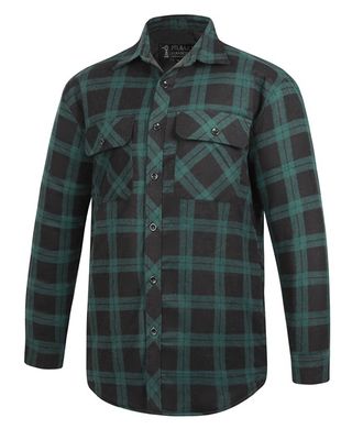 Open Front Flannelette Men's Shirt