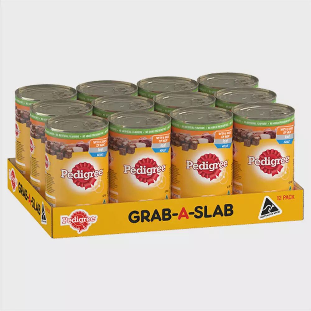 Pedigree Cans 5 kinds of meat 12x1.2kg (Grab a Slab)