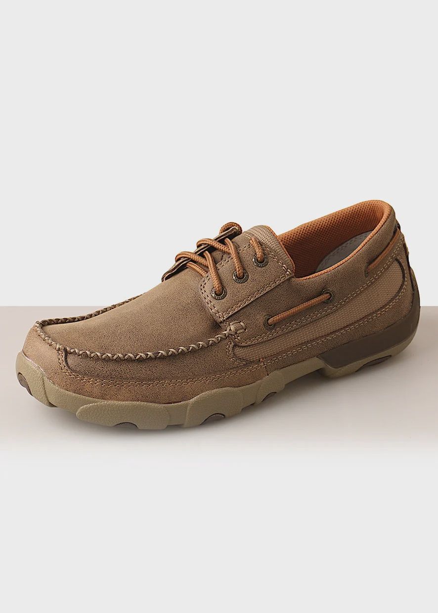 MENS DRIVING MOCS BOAT  LACE UP