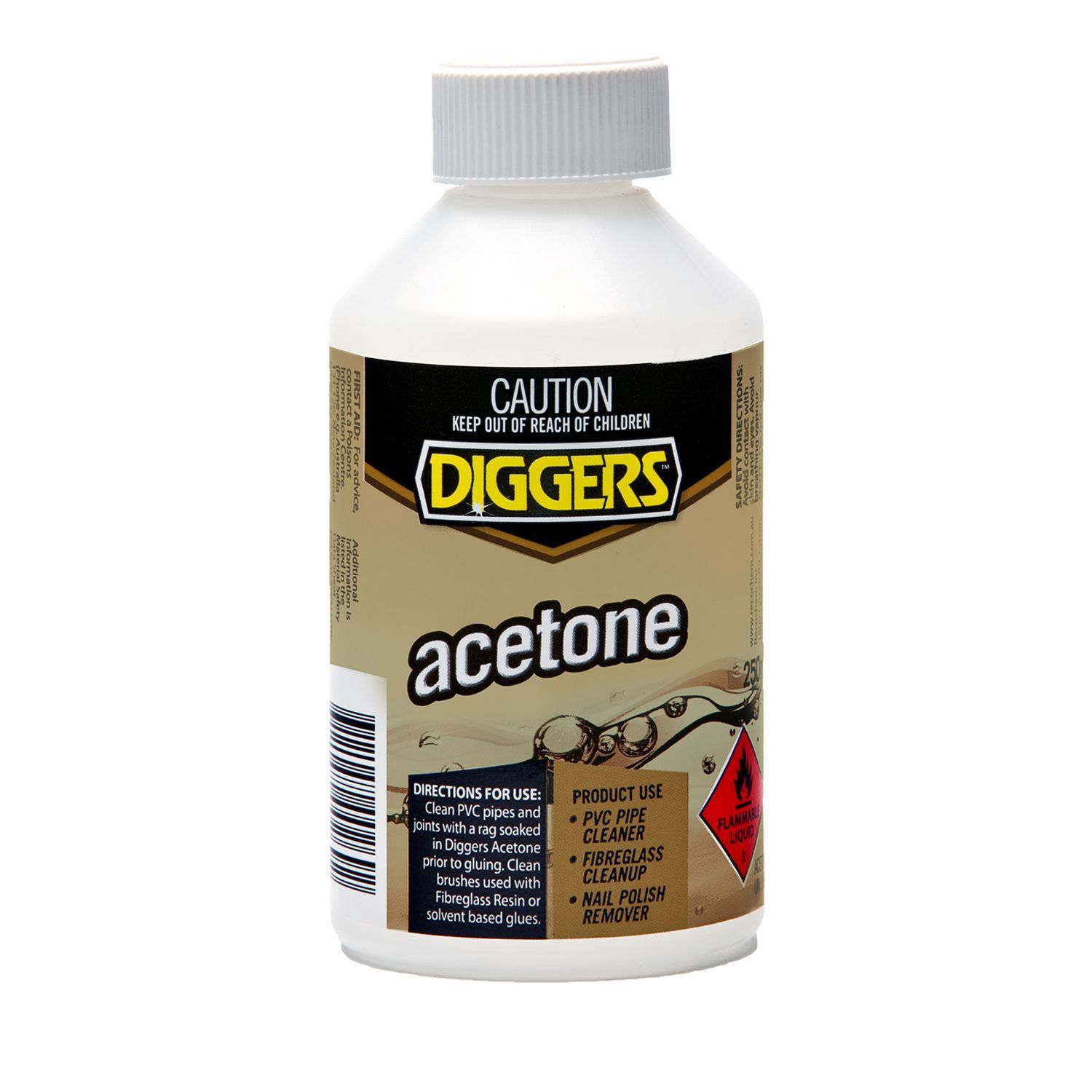 DIGGERS ACETONE 250ml
