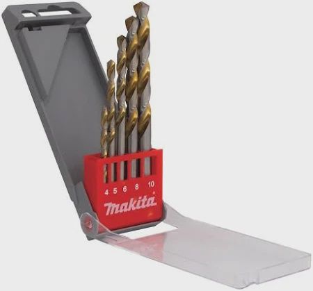 Tin coated flute HSS Drill bit set MM (5pc)