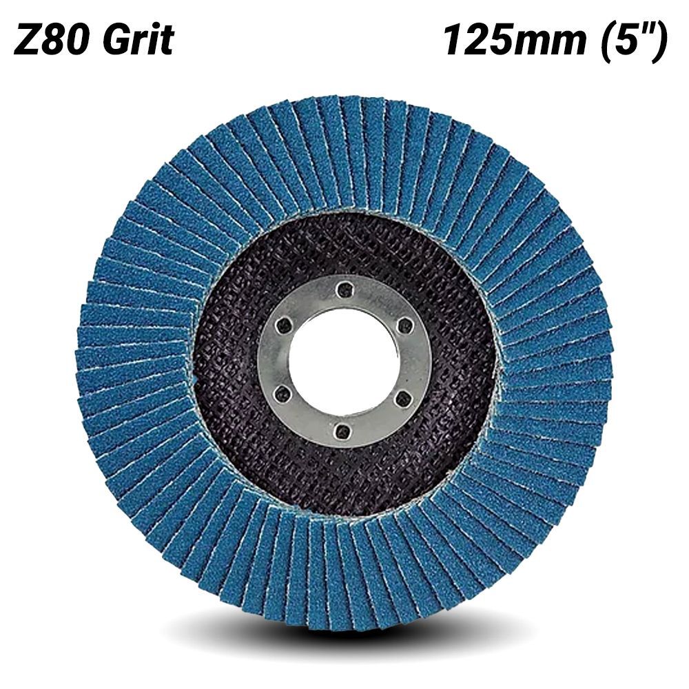 Flap disc 125x22mm Z80 angle zirc-alumin