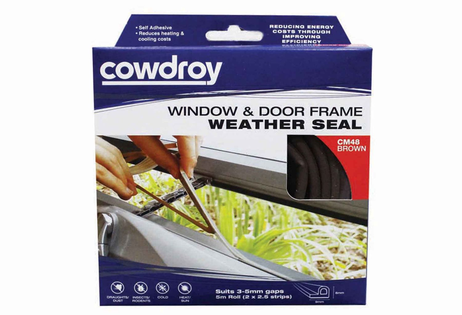 Rubber Window/Door Seal Pack 3mm-5mm GAP 5000 BN