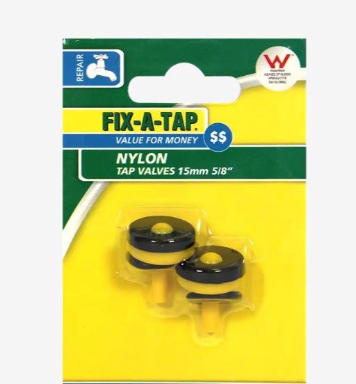 Nylon Tap Valve 15mm Pack of 2