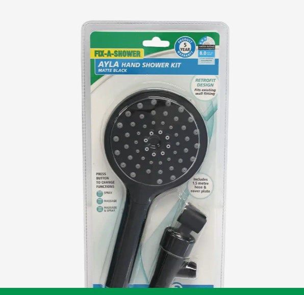 Ayla Hand Shower Kit Matte Black
