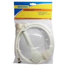 Single Push On Shower Hose &amp; Hand Piece 1.5m