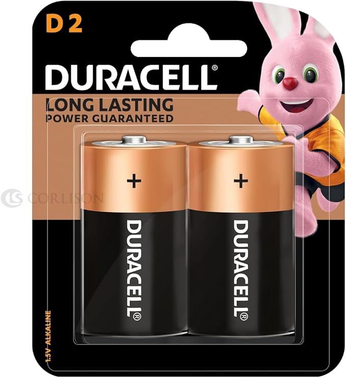 Duracell Coppertop D 2 Pack