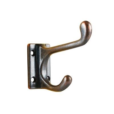 Square Base Hat &amp; Coat Hook 75mm FB