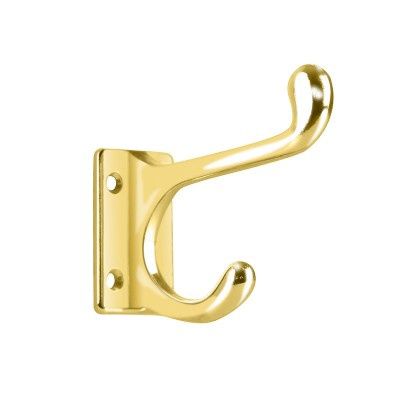 HAT &amp; COAT HOOK SQUARE BASE 75MM BP