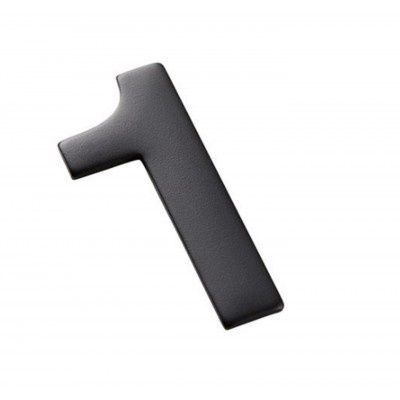 Number 0 Matt Black mode numerals 50mm