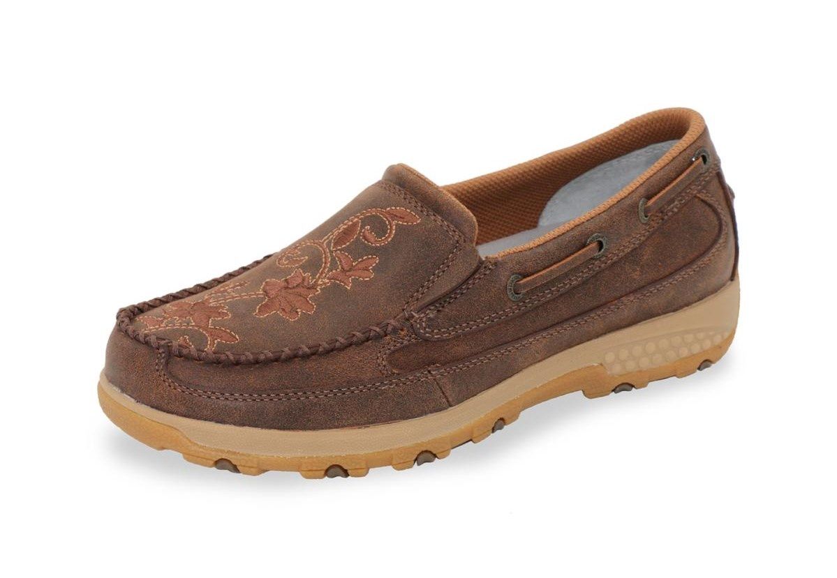 WOMEN’S FLORAL CELLSTRETCH MOCS SLIP ON