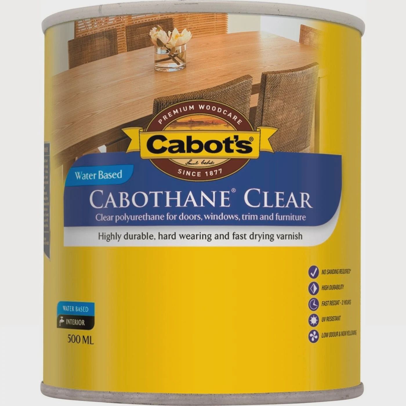 Cabots cabothane water based gloss 500ml