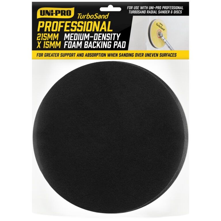 UNi-PRO Professional TurboSand Medium Density Foam Backing Pad 215mm x 15mm