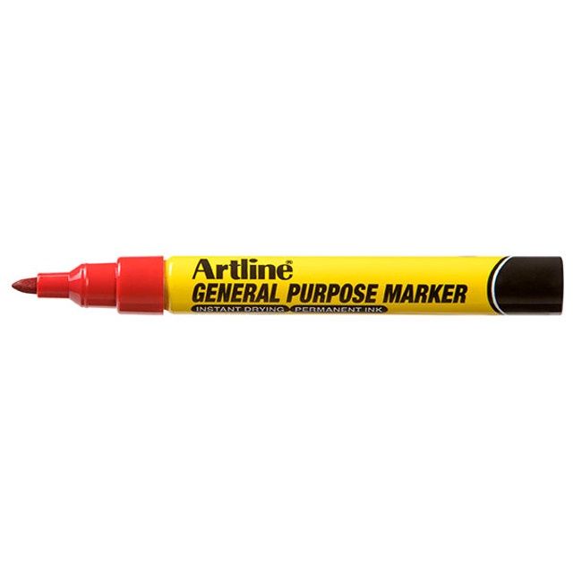 ARTLINE GENERAL PURPOSE MARKER RED