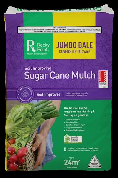 Rocky Point (Green Label) Sugar Cane Mulch - 24sqm JUMBO
