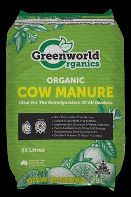Greenworld Organics - Cow Manure 25Lt