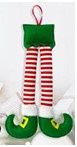 Xmas Car Santas Elf legs Hanging Décor #Red